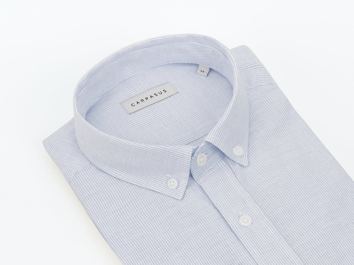 carpasus sustainable organic cotton shirt bernina blue. Nachhaltiges Carpasus Hemd Bernina Blau aus Bio Baumwolle 