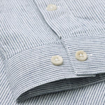 carpasus sustainable organic cotton shirt marzili stripes navy white. Nachhaltiges Carpasus Hemd Marzili Streifen Navy Weiss aus Bio Baumwolle 