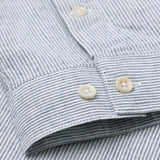 carpasus sustainable organic cotton shirt marzili stripes navy white. Nachhaltiges Carpasus Hemd Marzili Streifen Navy Weiss aus Bio Baumwolle 