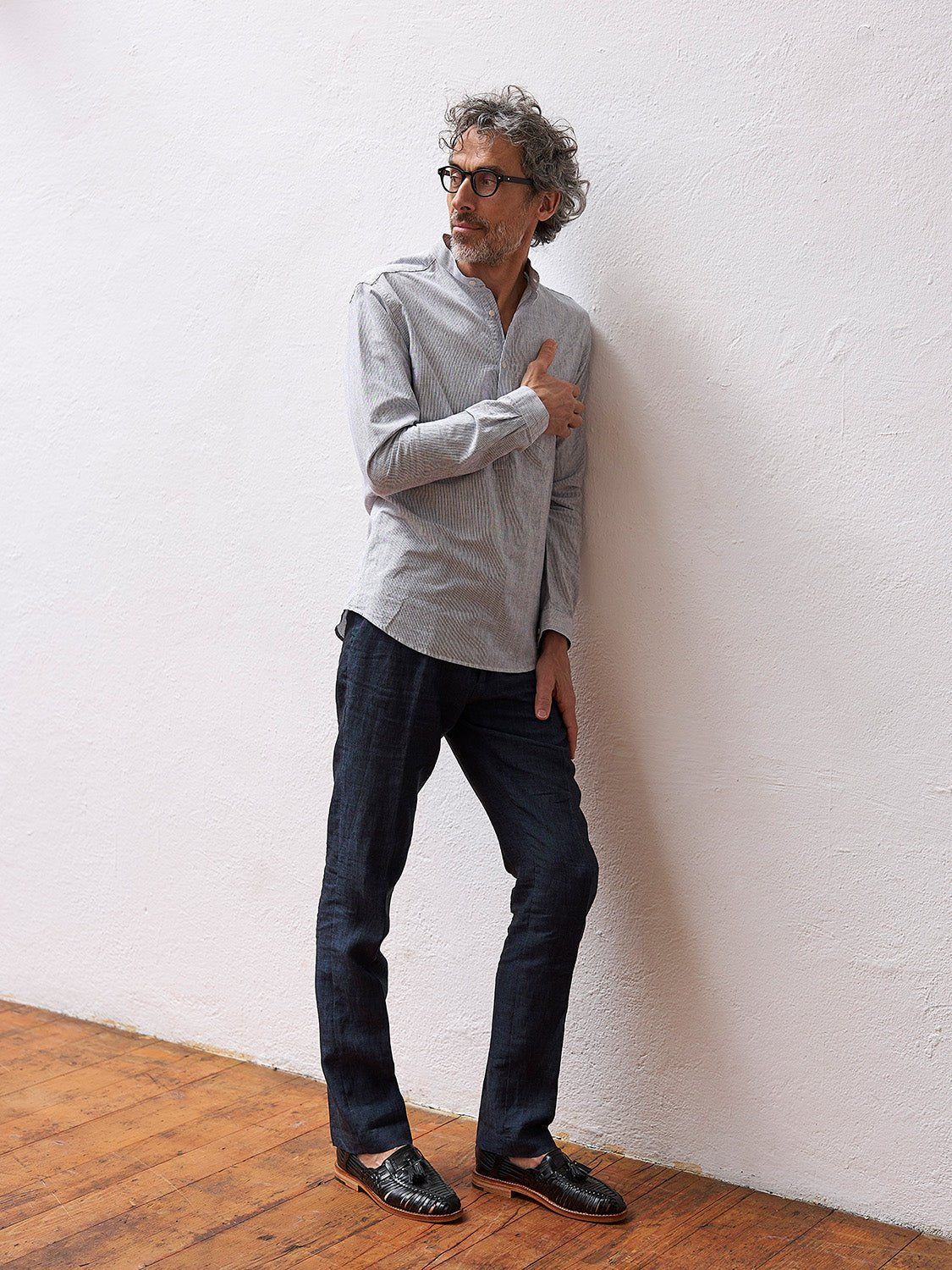 carpasus sustainable organic cotton shirt marzili stripes navy white. Nachhaltiges Carpasus Hemd Marzili Streifen Navy Weiss aus Bio Baumwolle 