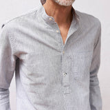 carpasus sustainable organic cotton shirt marzili stripes navy white. Nachhaltiges Carpasus Hemd Marzili Streifen Navy Weiss aus Bio Baumwolle 
