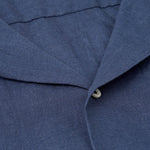 carpasus sustainable organic linen shirt short sleeves maloja uni navy . Nachhaltiges Carpasus Hemd kurzärmlig Maloja Uni Navy aus Bio Leinen 