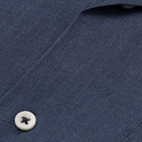 carpasus sustainable organic linen shirt short sleeves maloja uni navy . Nachhaltiges Carpasus Hemd kurzärmlig Maloja Uni Navy aus Bio Leinen 
