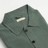 carpasus sustainable organic linen overshirt montagnola uni olive. Nachhaltiges Carpasus Overshirt Montagnola Uni Olive aus Bio Leinen 