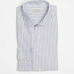 carpasus sustainable organic cotton dress shirt braga stripes blue. Nachhaltiges Carpasus Businesshemd Braga aus Bio Baumwolle in Streifen Blau