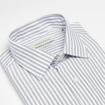 carpasus sustainable organic cotton dress shirt braga stripes blue. Nachhaltiges Carpasus Businesshemd Braga aus Bio Baumwolle in Streifen Blau