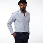 carpasus sustainable organic cotton dress shirt blue. Nachhaltiges Carpasus Businesshemd aus Bio Baumwolle in Blau