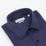 carpasus sustainable organic cotton dress shirt dark blue. Nachhaltiges Carpasus Businesshemd aus Bio Baumwolle in Dunkelblau