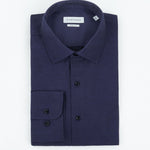 carpasus sustainable organic cotton dress shirt dark blue. Nachhaltiges Carpasus Businesshemd aus Bio Baumwolle in Dunkelblau