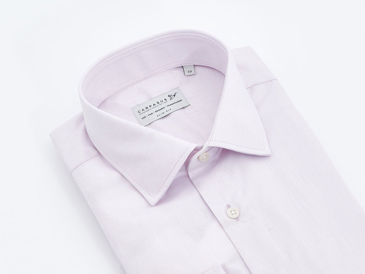 carpasus sustainable organic cotton dress shirt rosé. Nachhaltiges Carpasus Businesshemd aus Bio Baumwolle in Rosé