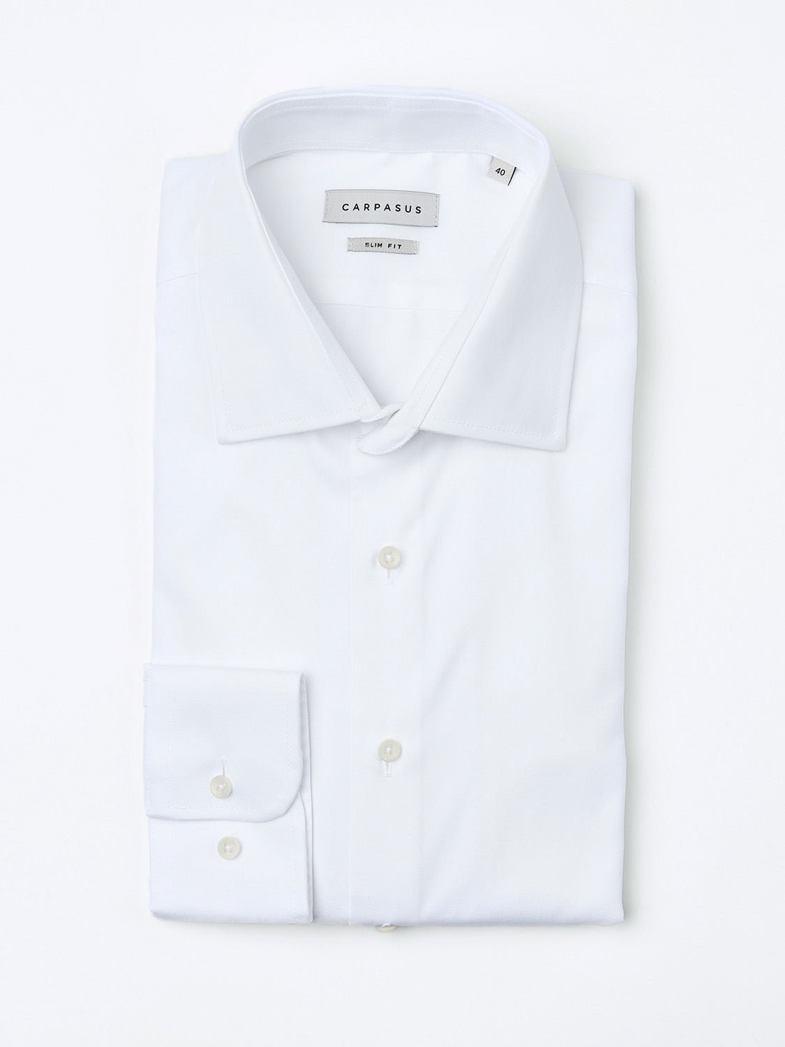 Sustainable Dress Organic Cotton Slim Fit White - CARPASUS Online Store