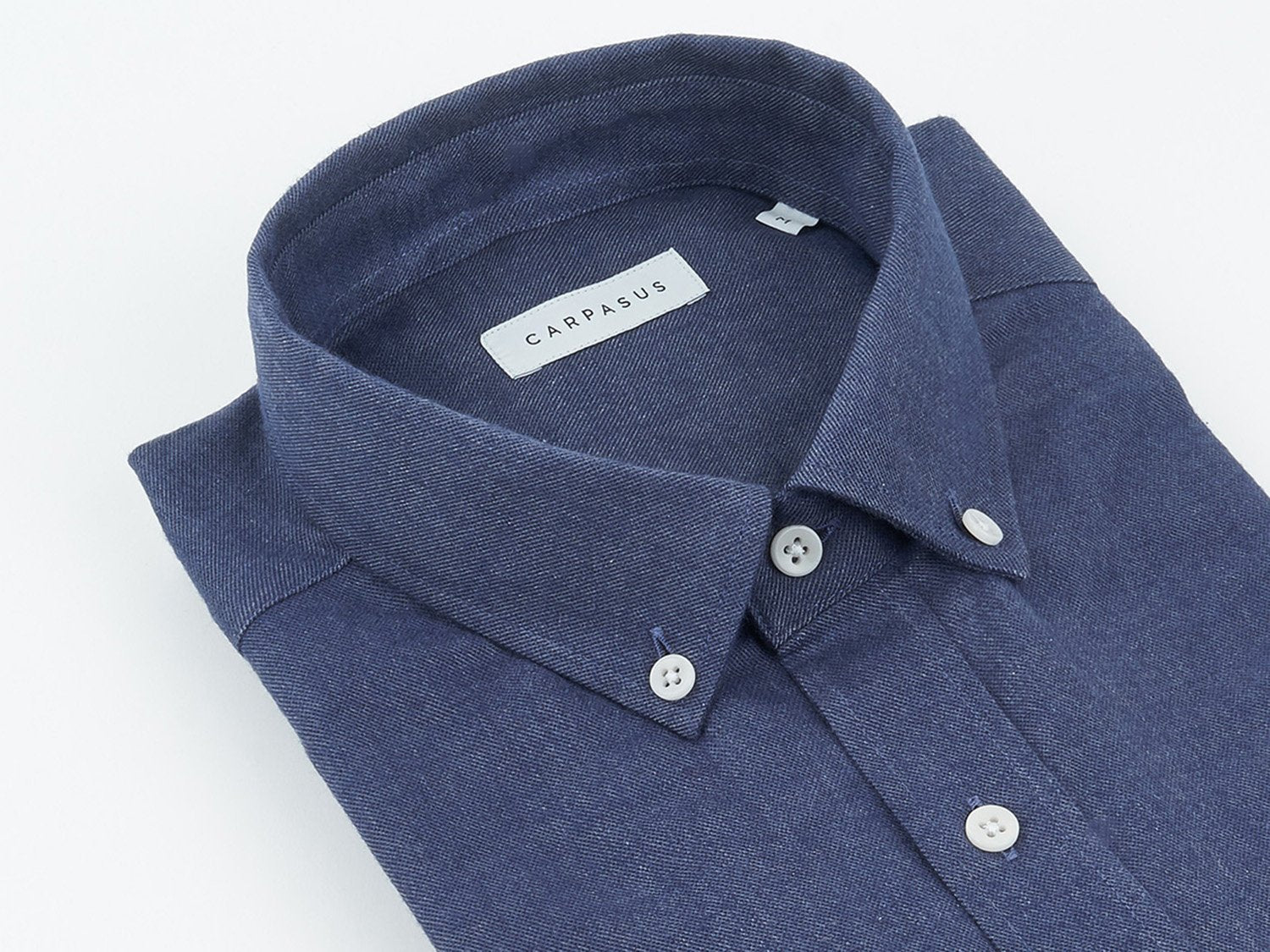 carpasus sustainable organic cotton flanell shirt populus navy. Nachhaltiges Carpasus Flanell Hemd Populus Navy aus Bio Baumwolle 