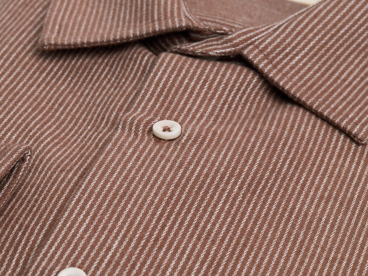 carpasus sustainable organic cotton flanell shirt betual brown. Nachhaltiges Carpasus Flanell Hemd Betual Braun aus Bio Baumwolle 