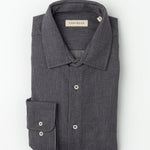 carpasus sustainable organic cotton flanell shirt betual grey. Nachhaltiges Carpasus Flanell Hemd Betual Grau aus Bio Baumwolle 