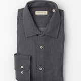 carpasus sustainable organic cotton flanell shirt betual grey. Nachhaltiges Carpasus Flanell Hemd Betual Grau aus Bio Baumwolle 
