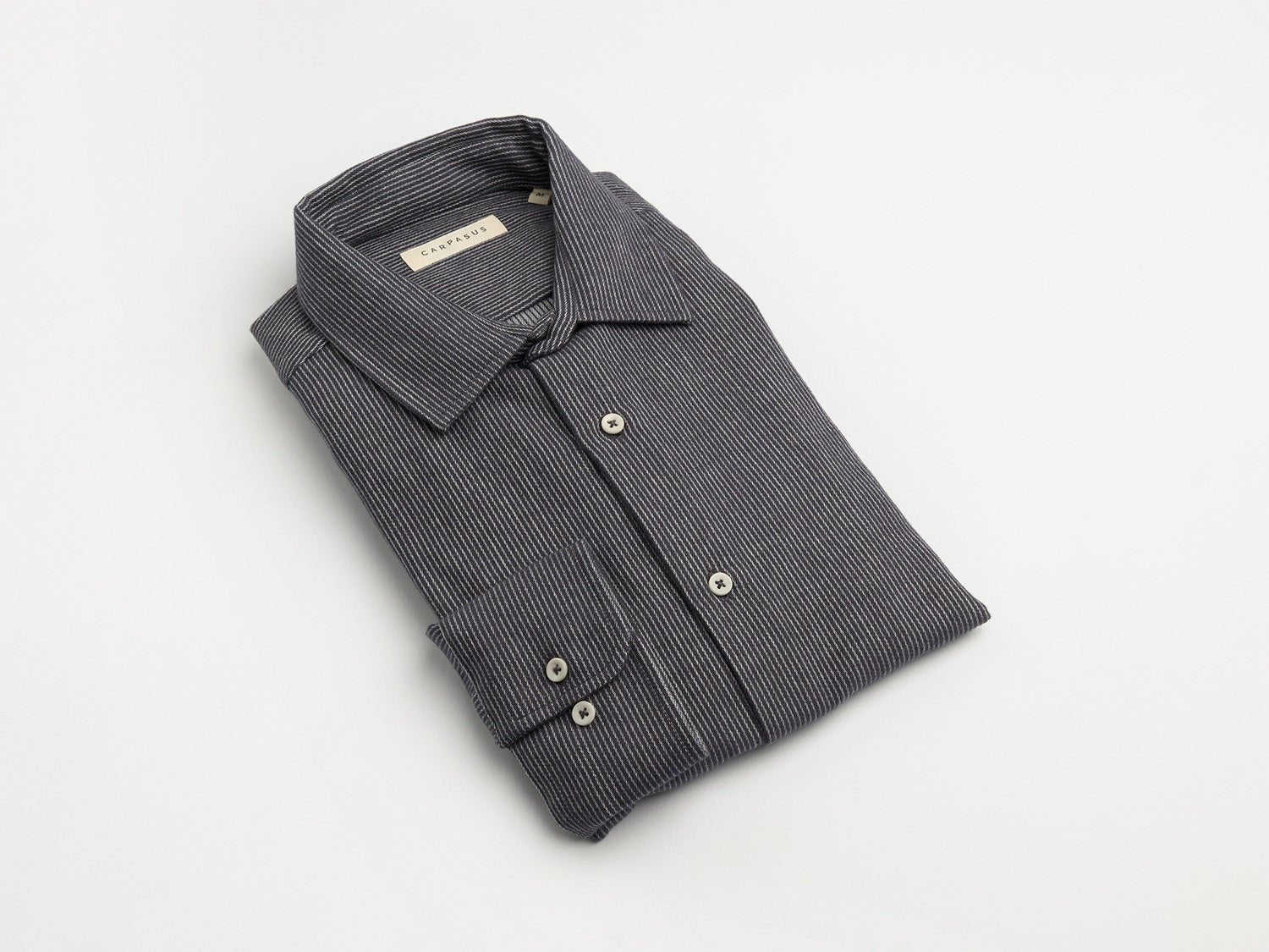 carpasus sustainable organic cotton flanell shirt betual grey. Nachhaltiges Carpasus Flanell Hemd Betual Grau aus Bio Baumwolle 