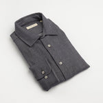 carpasus sustainable organic cotton flanell shirt betual grey. Nachhaltiges Carpasus Flanell Hemd Betual Grau aus Bio Baumwolle 