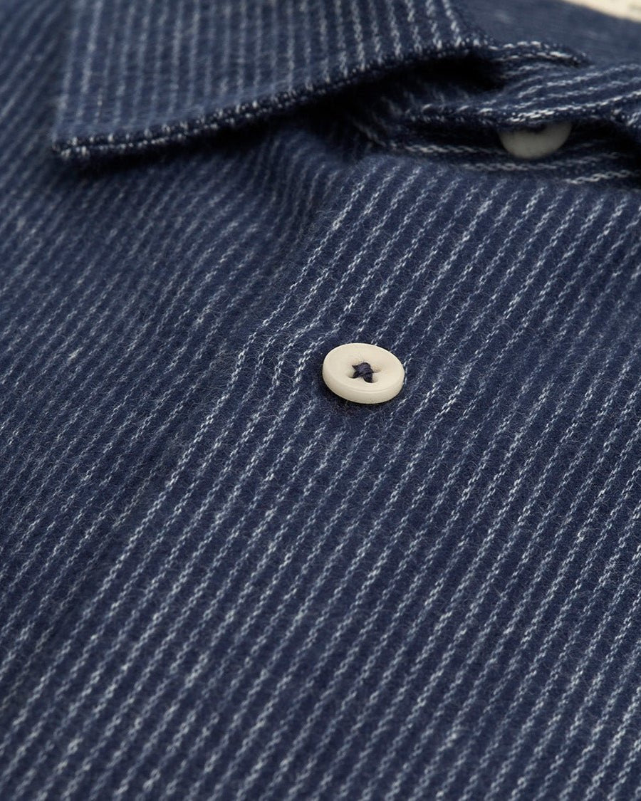 carpasus sustainable organic cotton flanell shirt betual navy. Nachhaltiges Carpasus Flanell Hemd Betual Navy aus Bio Baumwolle 
