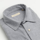 carpasus sustainable organic cotton flanell shirt castanio fog. Nachhaltiges Carpasus Flanell Hemd Castanio Fog aus Bio Baumwolle 
