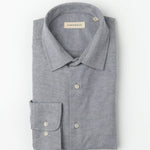 carpasus sustainable organic cotton flanell shirt castanio fog. Nachhaltiges Carpasus Flanell Hemd Castanio Fog aus Bio Baumwolle 