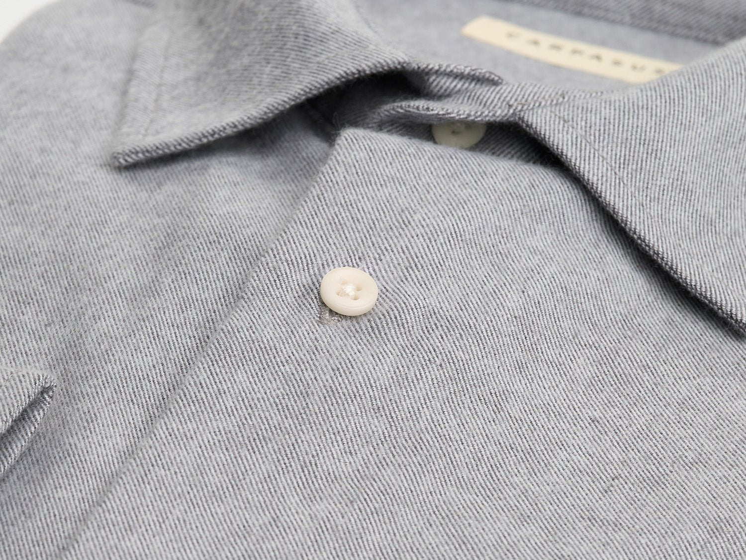carpasus sustainable organic cotton flanell shirt castanio fog. Nachhaltiges Carpasus Flanell Hemd Castanio Fog aus Bio Baumwolle 