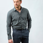 carpasus sustainable organic cotton flanell shirt castanio moss. Nachhaltiges Carpasus Flanell Hemd Castanio Moss aus Bio Baumwolle 