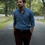 Flannel Shirt Populus Blue
