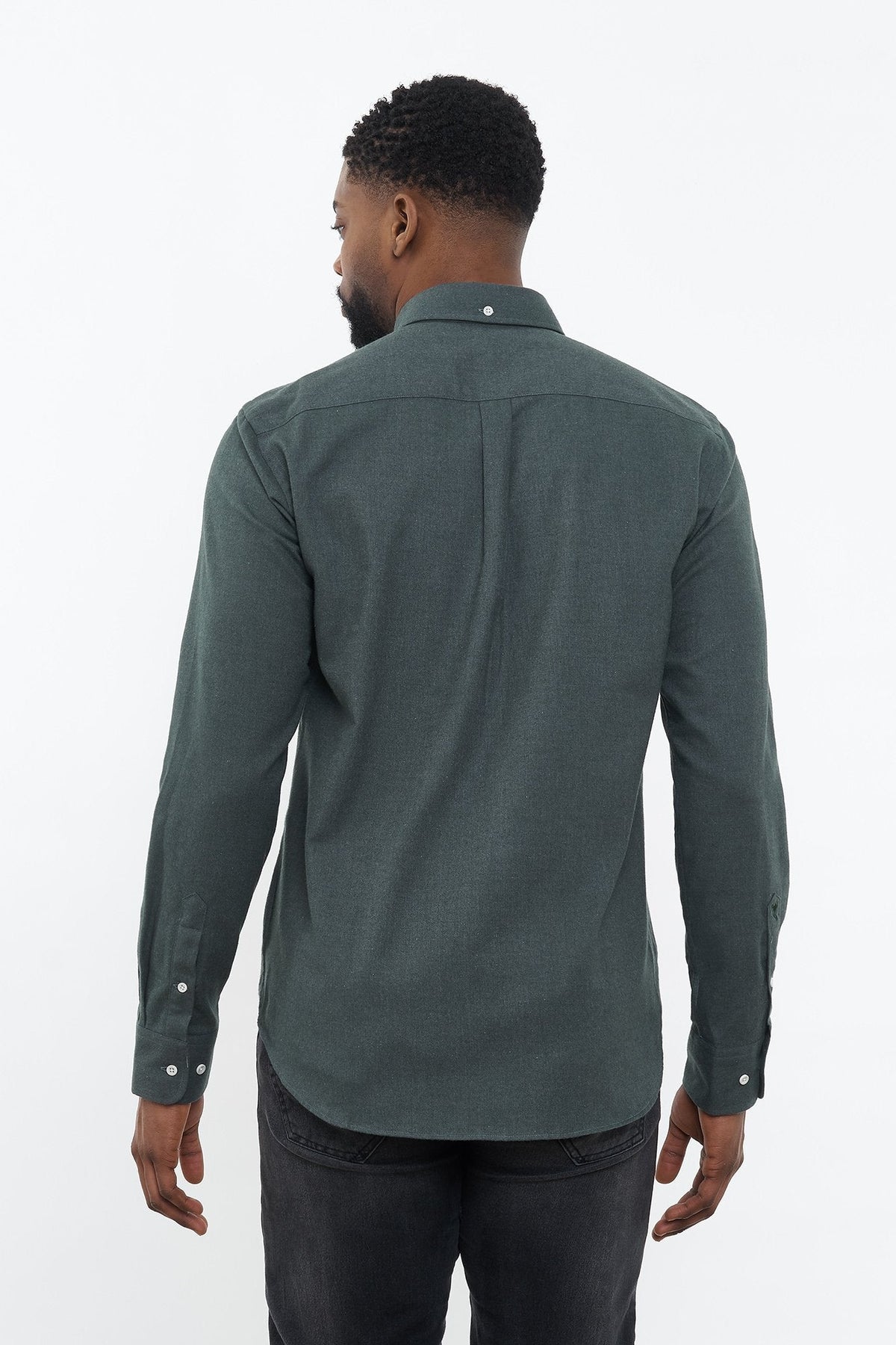 carpasus sustainable organic cotton flanell shirt populus moss. Nachhaltiges Carpasus Flanell Hemd Populus Moos aus Bio Baumwolle
