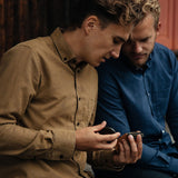 carpasus sustainable organic cotton flanell shirt populus navy. Nachhaltiges Carpasus Flanell Hemd Populus Navy aus Bio Baumwolle 