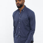 carpasus sustainable organic cotton flanell shirt populus navy. Nachhaltiges Carpasus Flanell Hemd Populus Navy aus Bio Baumwolle 