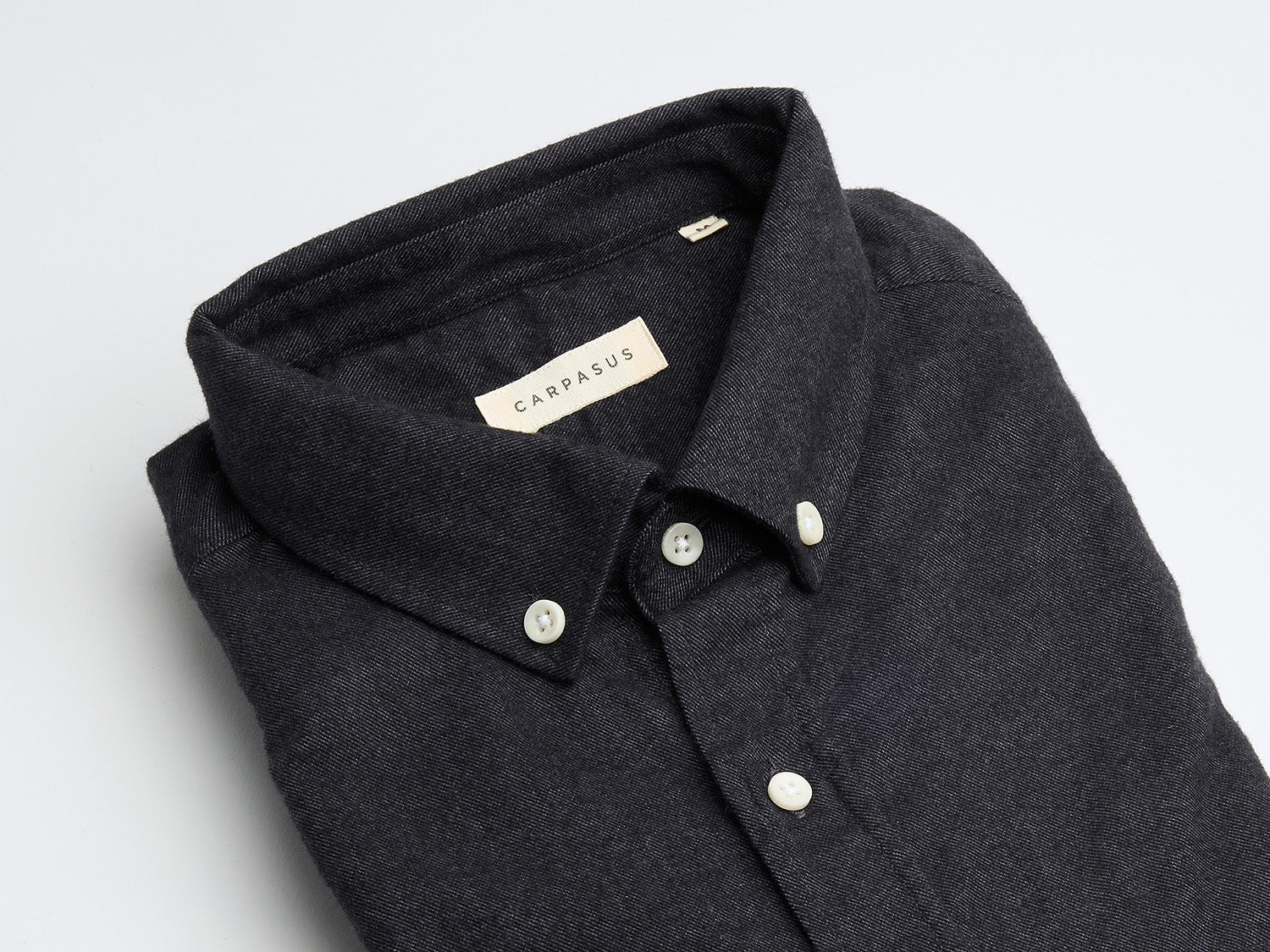 carpasus sustainable organic cotton flanell shirt populus slate. Nachhaltiges Carpasus Flanell Hemd Populus Slate aus Bio Baumwolle