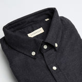 carpasus sustainable organic cotton flanell shirt populus slate. Nachhaltiges Carpasus Flanell Hemd Populus Slate aus Bio Baumwolle