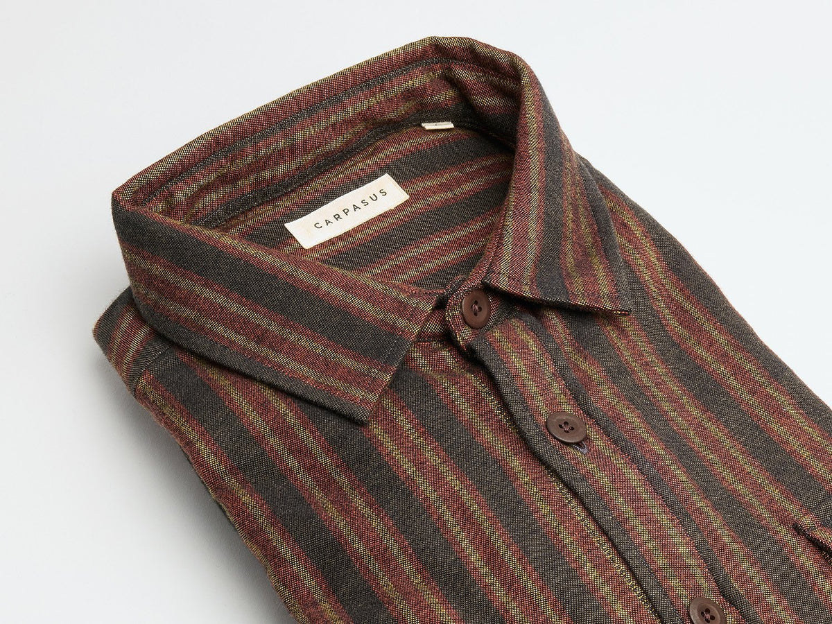carpasus sustainable organic cotton flanell shirt quercus tricolor foro. Nachhaltiges Carpasus Flanell Hemd Quercus Tricolor Foro aus Bio Baumwolle 