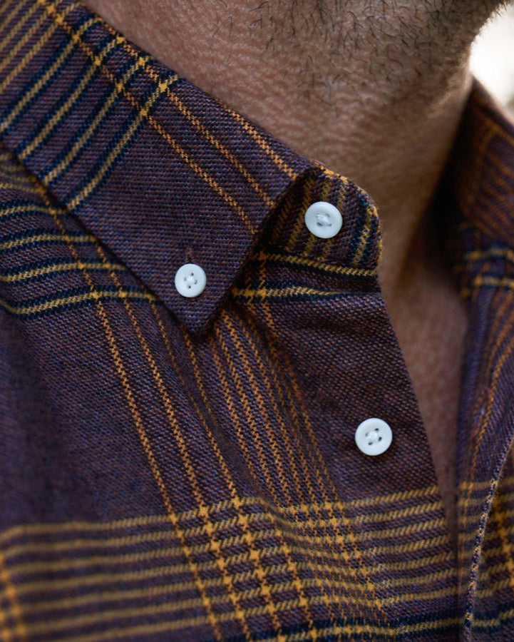 carpasus sustainable organic cotton flanell shirt ursido tinto. Nachhaltiges Carpasus Flanell Hemd Ursido aus Bio Baumwolle in Tinto