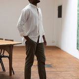 carpasus sustainable organic linen shirt lisbon nature. Nachhaltiges Carpasus Hemd Lisbon Natur aus Bio Leinen 