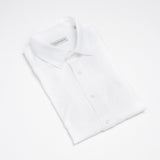 carpasus sustainable organic linen short sleeve shirt white. Nachhaltiges Carpasus Hemd Kurzarm aus Bio Leinen in Weiss.