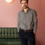 carpasus sustainable organic cotton shirt lynx blue. Nachhaltiges Carpasus Hemd Lynx aus Bio Baumwolle in Blau