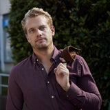 carpasus sustainable organic cotton flanell shirt populus bordeaux. Nachhaltiges Carpasus Flanell Hemd Populus Bordeaux aus Bio Baumwolle 