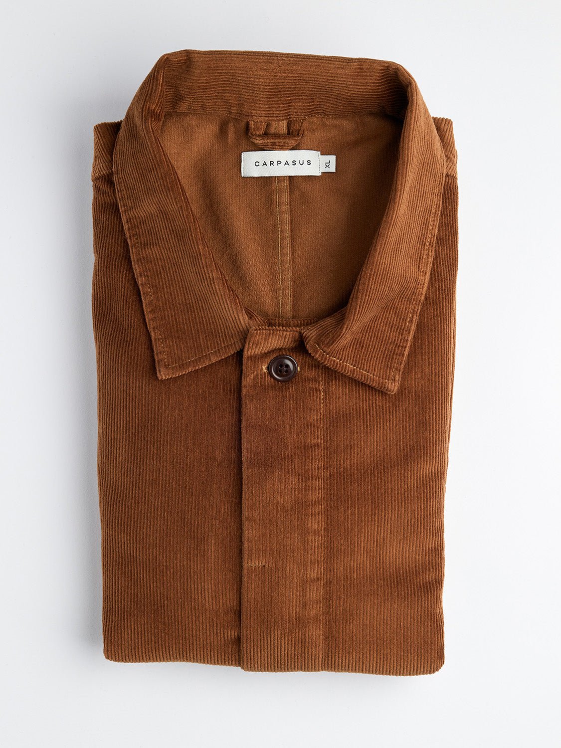 Sustainable Overshirt Corduroy Brown from Organic Cotton