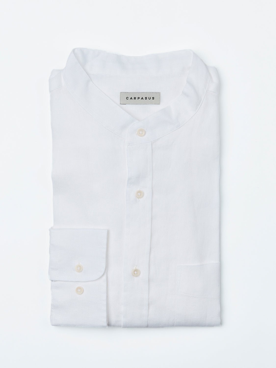 carpasus sustainable organic linen shirt lisbon white. Nachhaltiges Carpasus Hemd Lisbon Weiss aus Bio Leinen 