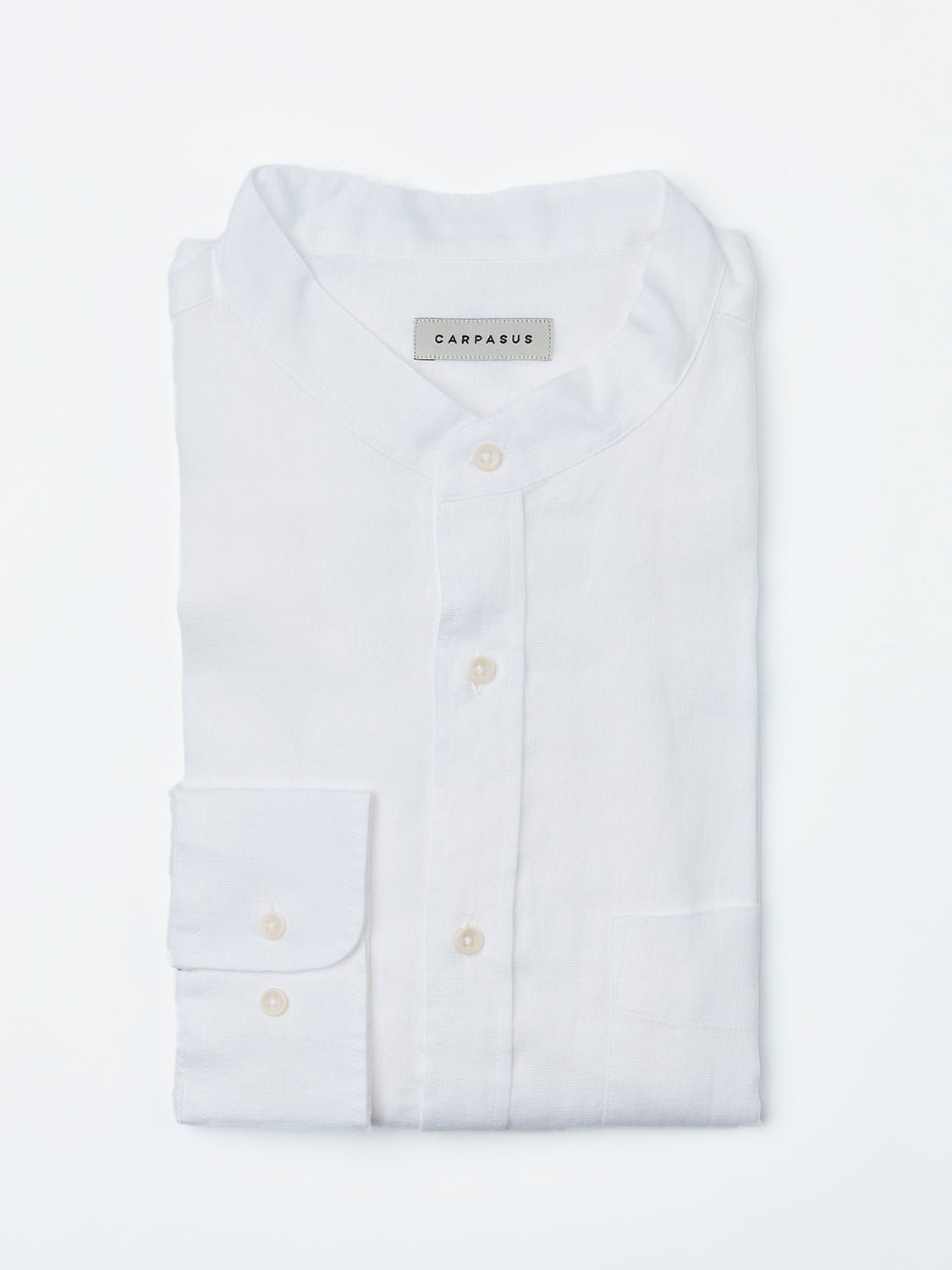 White Linen Shirt Sustainable Shirts for Men Organic Linen Long