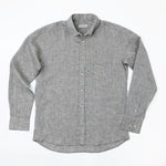 carpasus sustainable organic linen shirt single color khaki. Nachhaltiges Carpasus Hemd aus Bio Leinen in Khaki