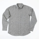 carpasus sustainable organic linen shirt single color khaki. Nachhaltiges Carpasus Hemd aus Bio Leinen in Khaki