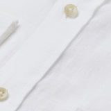 carpasus sustainable organic linen shirt single color white. Nachhaltiges Carpasus Hemd aus Bio Leinen in Weiss