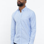 carpasus sustainable organic cotton oxford shirt blue. Nachhaltiges Carpasus Oxford Hemd aus Bio Baumwolle in Blau