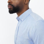 carpasus sustainable organic cotton oxford shirt blue. Nachhaltiges Carpasus Oxford Hemd aus Bio Baumwolle in Blau