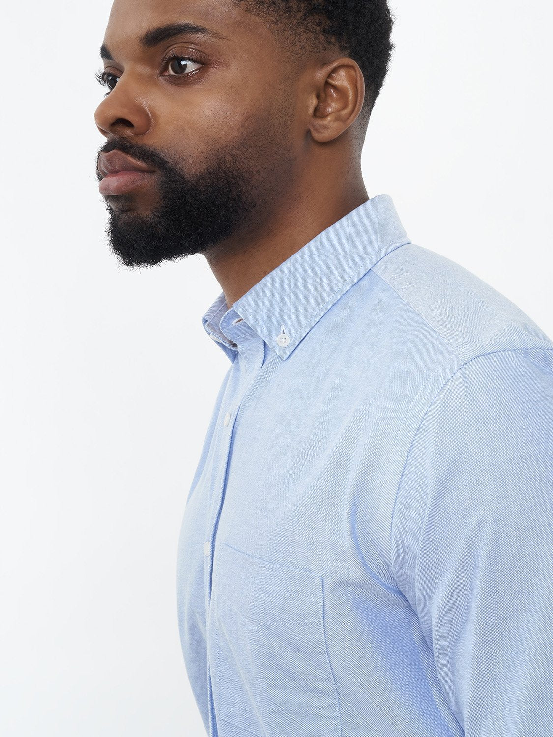 carpasus sustainable organic cotton oxford shirt blue. Nachhaltiges Carpasus Oxford Hemd aus Bio Baumwolle in Blau