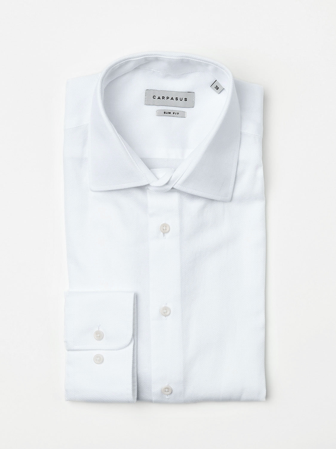 Wet en regelgeving Controverse Bedankt Sustainable Dress Shirt from Organic Cotton Slim Fit Porto White - CARPASUS  Online Store
