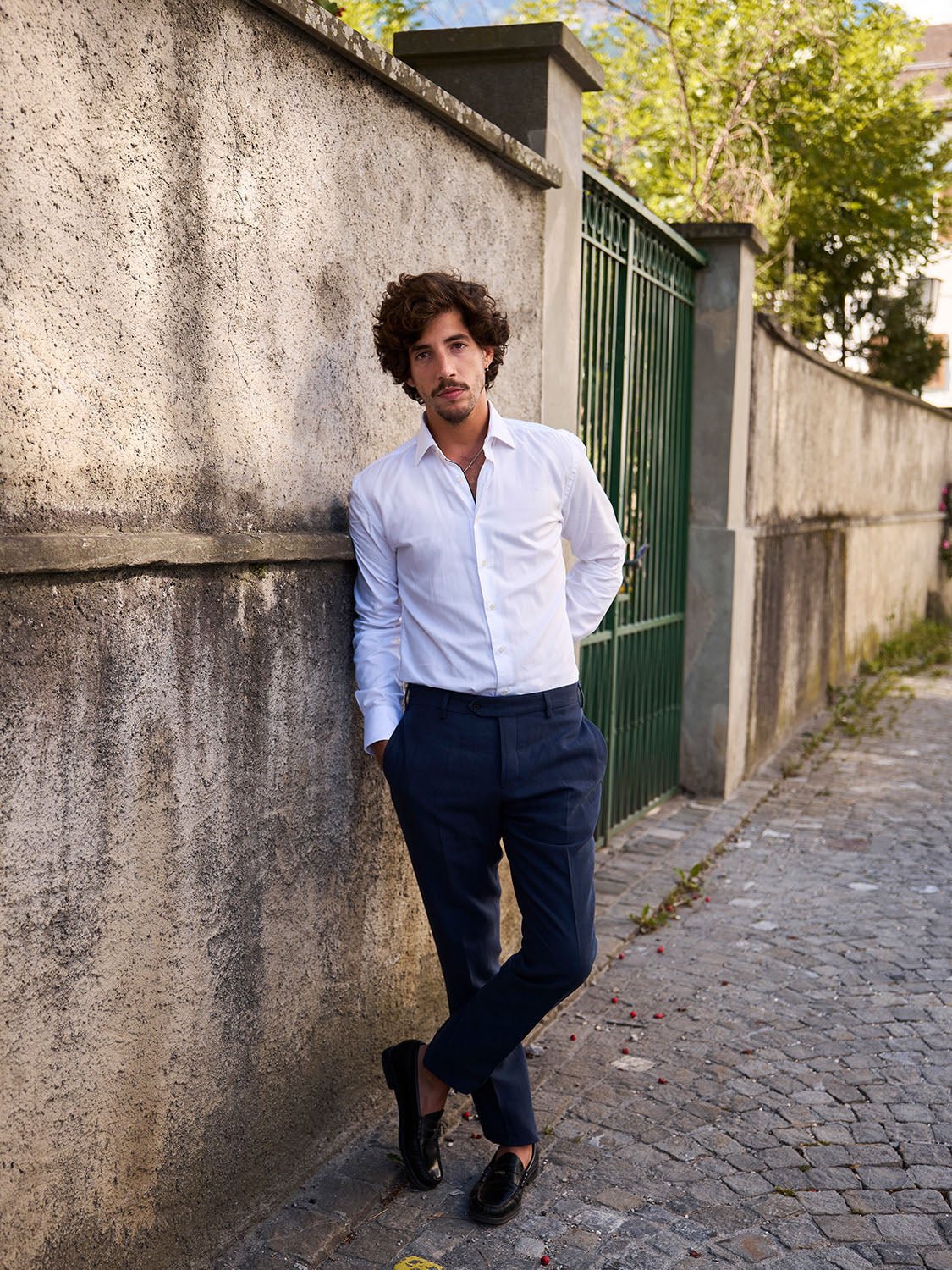 Sustainable Dress Shirt from Organic Cotton Blue - CARPASUS Online