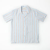 Leinenhemd Orto Tricolor Blue